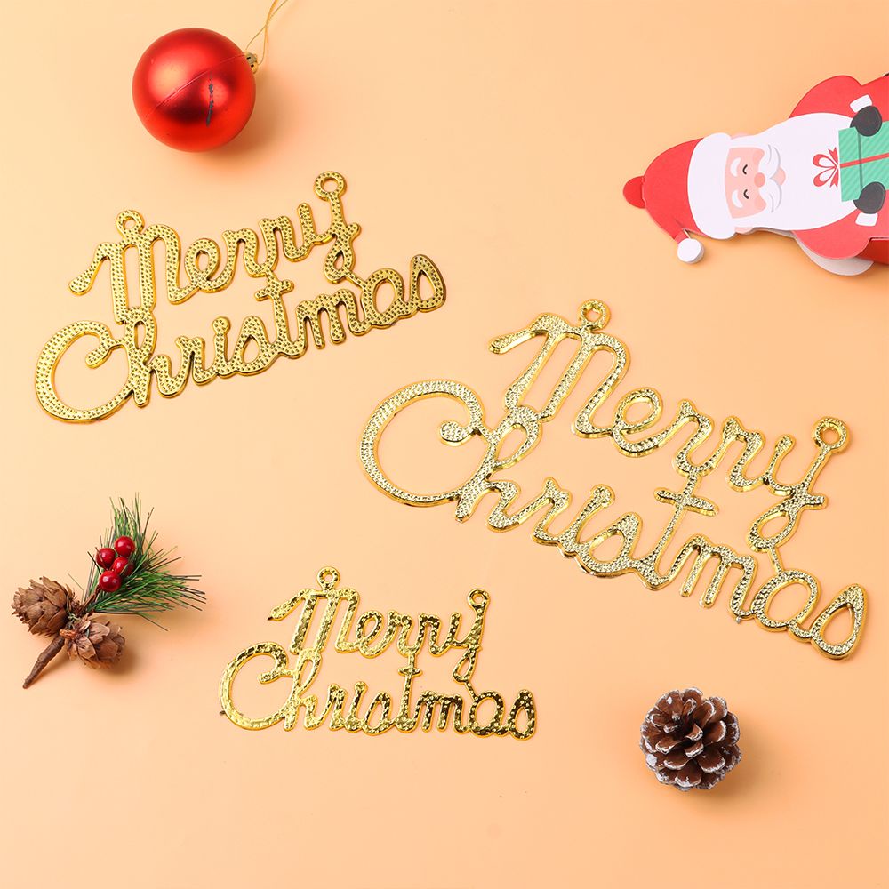 Phụ Kiện Treo Trang Trí Cây Thông Giáng Sinh Hình Chữ Merry Christmas Nhiều Màu Sắc Diy