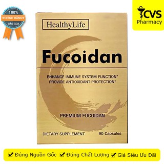 Viên uống tăng sức đề kháng HealthyLife Fucoidan 90 viên - cvspharmacy