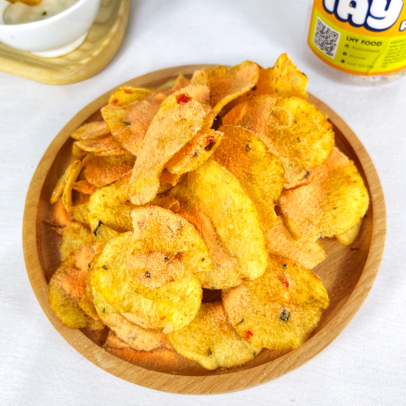 Khoai tây chiên, snack khoai tây lắc phô mai, xóc mắm, sate 200g mix 5 vị ăn vặt LHYFOOD thơm ngon giòn tan đậm vị