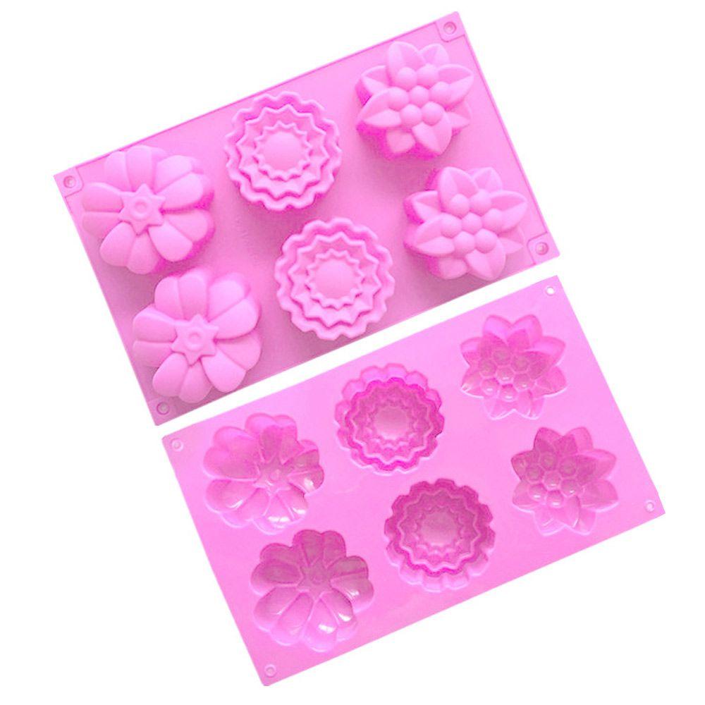 SUENIN Khuôn Silicone Làm Xà Phòng 6 Ngăn Hình Bàn Chân Em Bé Đa Năng DIY