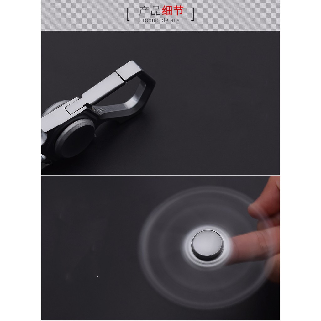 Móc khóa con quay Spinner móc chìa khóa ô tô xe máy Proud Horse OM168 Fidget Spinner Fingertip Gyro Keychain Phặn Phặn