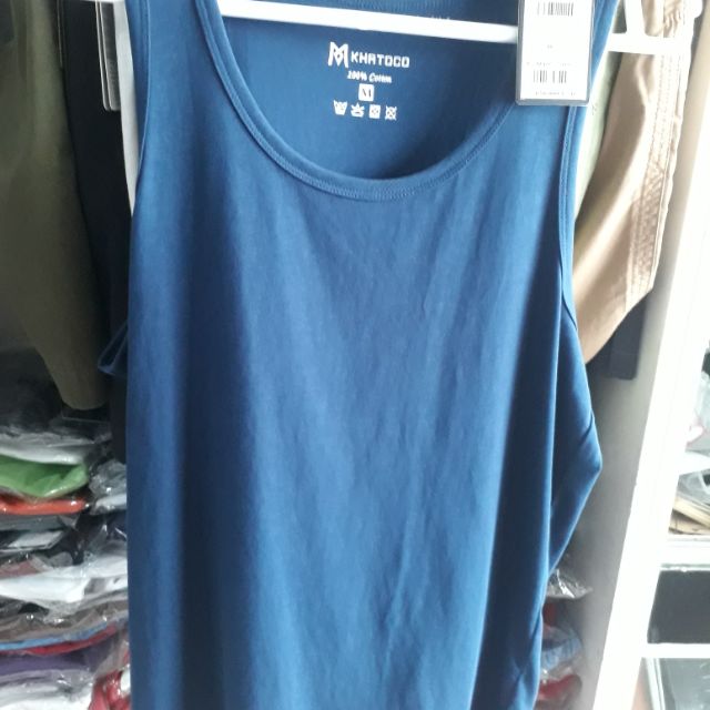 Áo ba lỗ nam Khatoco sale 99k