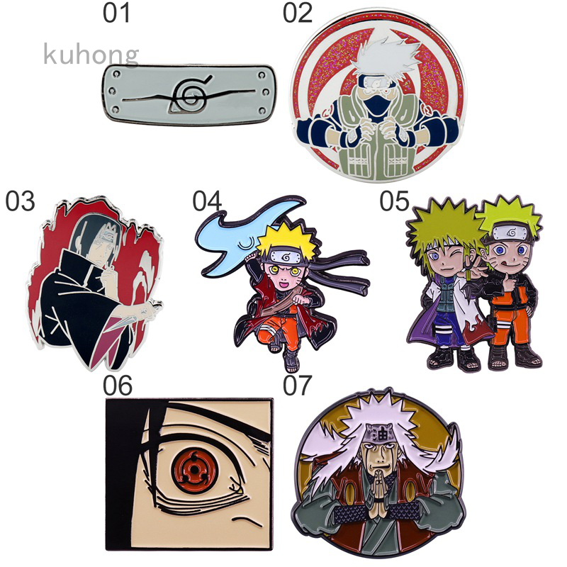 Huy Hiệu Cài Áo Hình Nhân Vật Hoạt Hình Naruto
