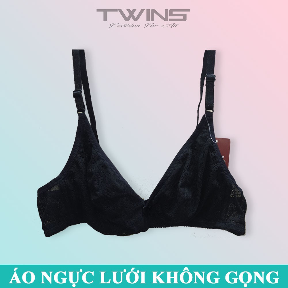Áo ngực không gọng nữ Jolie 9024 không mút chất ren mỏng ôm nguyên ngực thoải mái quyến rũ size 34-36-38-40