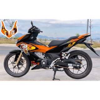 Tem Mèo Thần Tài rời cho winner X cam đen