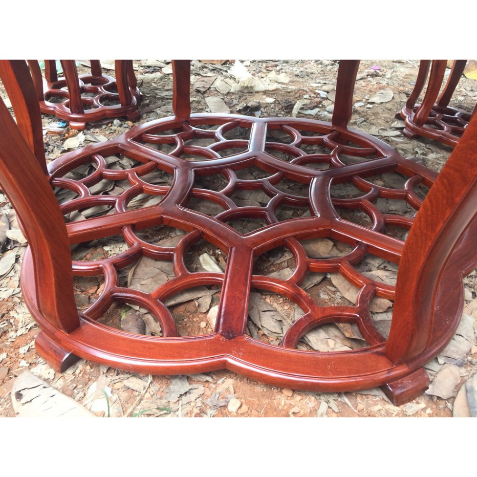 Bộ bàn ăn, bàn ghế gỗ hương mặt nu - ĐÚNG ẢNH ĐÚNG MẪU