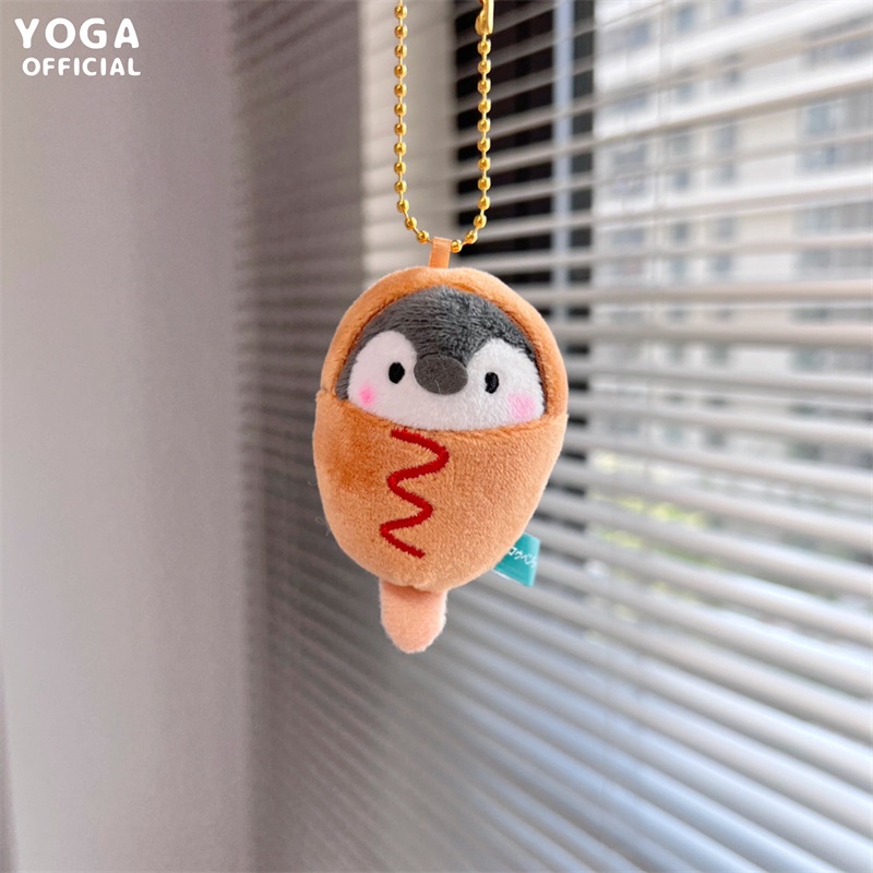 Móc Khóa Hình Chim Cánh Cụt Nhồi Bông Dễ Thương