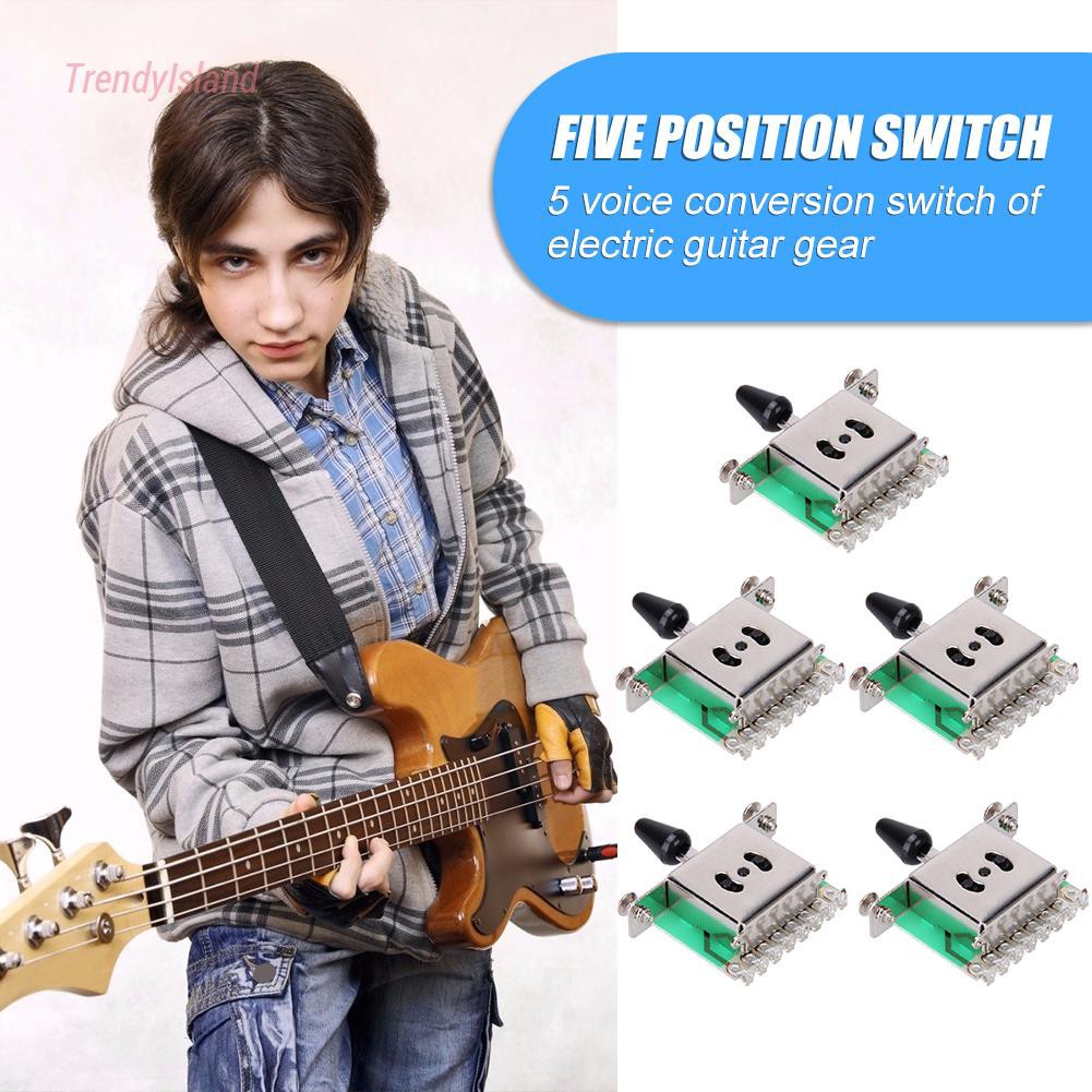 Music Lovers Playing 5 Way Guitar Pickup Selector Tone Switch for ST SQ Guitarra Parts Supplies