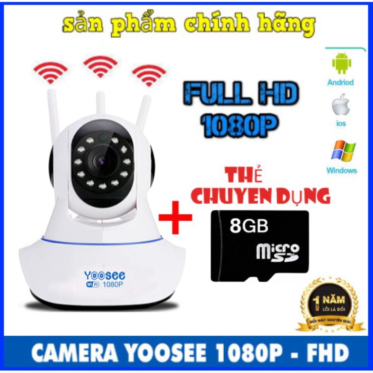 CAMERA IP YOOSEE 360, QUAN SÁT RÕ NGÀY VÀ ĐÊM, KÈM THẺ NHỚ | BigBuy360 - bigbuy360.vn
