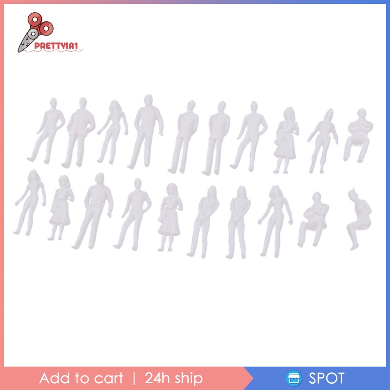 Bộ 20 mô hình con người 1/50 chất liệu nhựa chuyên dụng trong mẫu kiến trúc