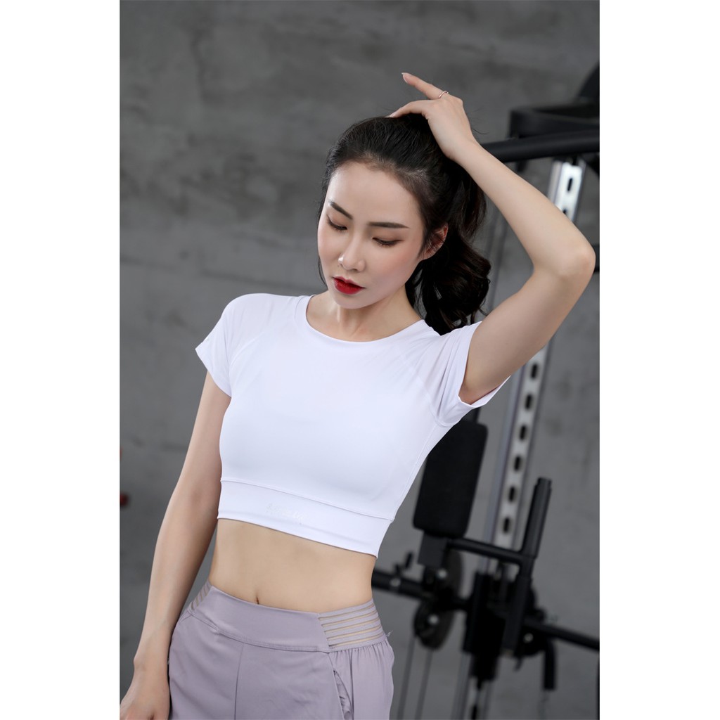 Áo Bra Croptop FREESHIP DX-062 Áo Thể Thao Nữ Phông Ngắn Khoe Vòng 2 Gợi Cảm