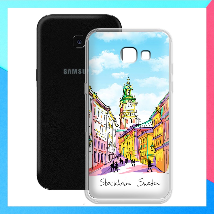 Ốp lưng Samsung Galaxy A5 2017 / A520 in họa tiết du lịch các nước tranh phong cảnh mùa hè - 01023 Silicone Dẻo