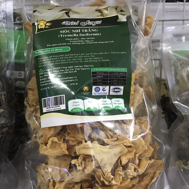 MỘC NHĨ TRẮNG 500g