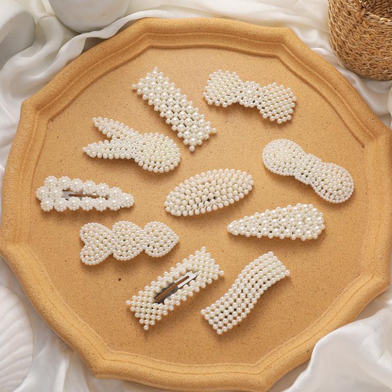 Kẹp Tóc Nữ Cài Tóc Mái Giả Ngọc Trai Cực Cute Và Sang Chảnh, Trẻ Trung và cực rẻ :)