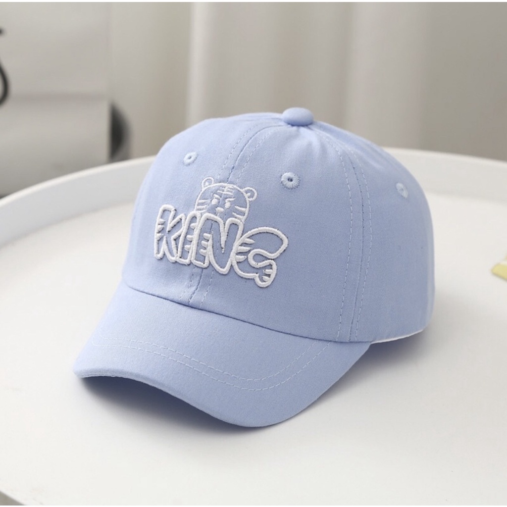 MŨ NÓN LƯỠI TRAI THÊU CHỮ KING DỄ THƯƠNG CHO BÉ 1-3 TUỔI