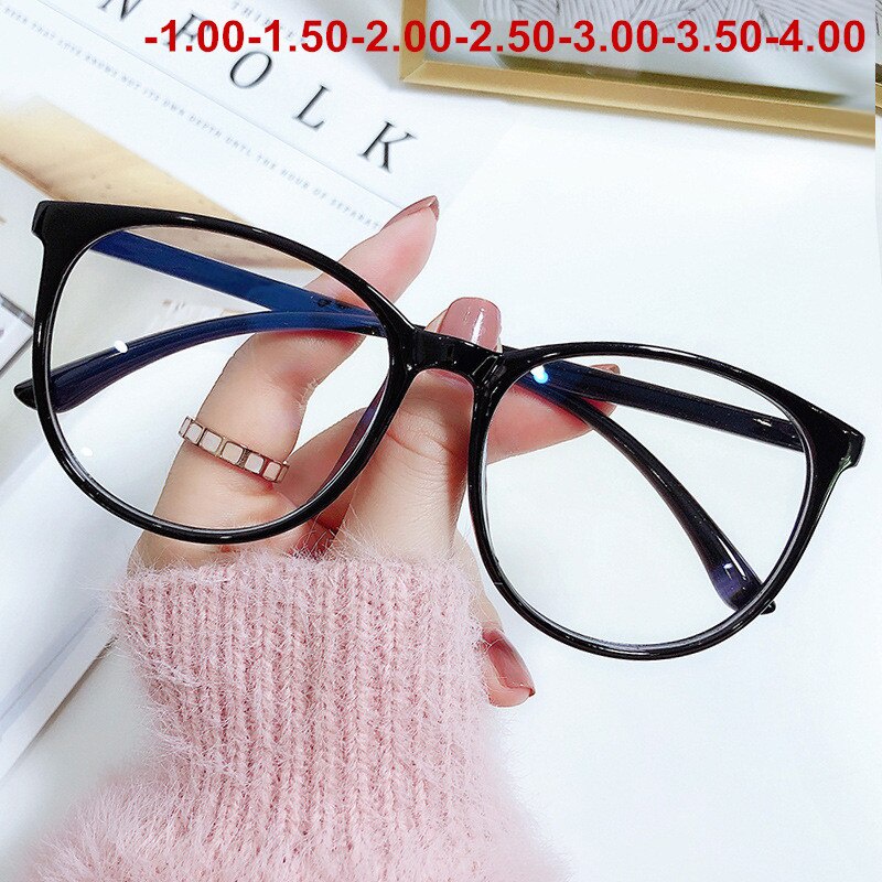 Kính Cận Gọng Nhựa Trong Suốt Chống Ánh Sáng Xanh 1.0-1.5-2.0-2.5-3.0 Cho Nam Nữ