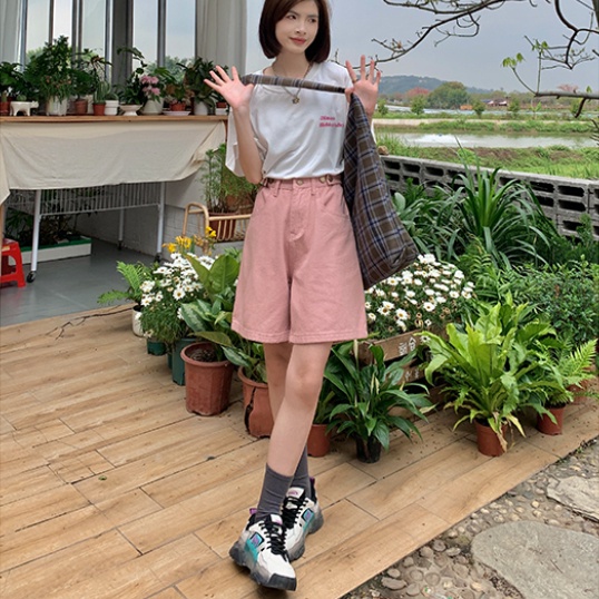 Quần Short Nữ Lưng Cao Plus Size