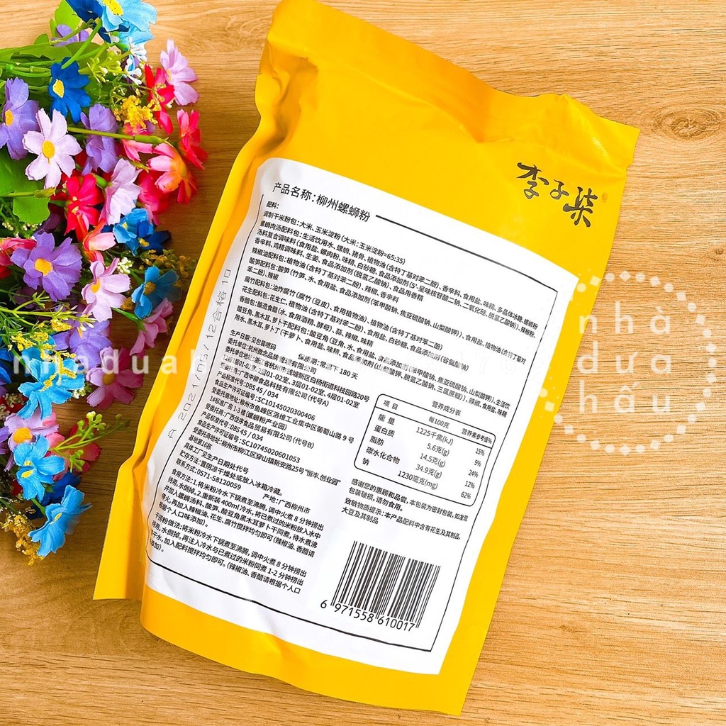 Bún ốc Lý Tử Thất hot tiktok gói lớn bao no 335g