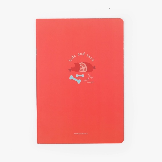 [Mã SKAMLSC164 giảm 10% tối đa 50K đơn 100K] Vở kẻ ngang 120 trang Crabit - Hide &amp; Seek - Xúc xích