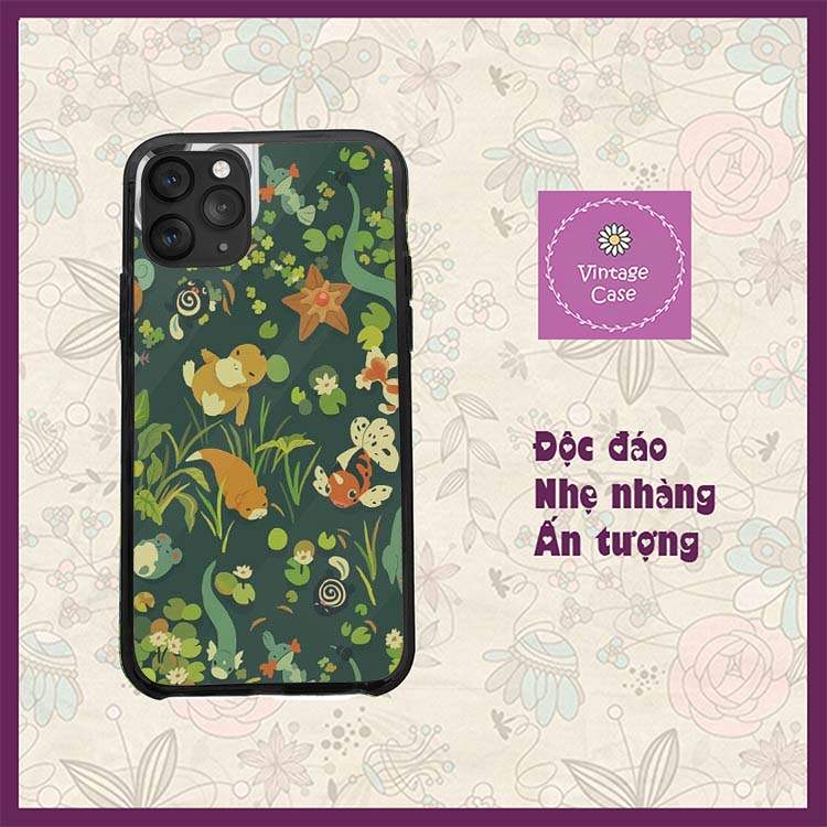 Ốp lưng Cuộc sống trong ao Hài hòa độc đáo xanh nhiệt đới Iphone từ 5 đến Xs Max/11/11 Promax/12/12 Promax CHUCOM21100