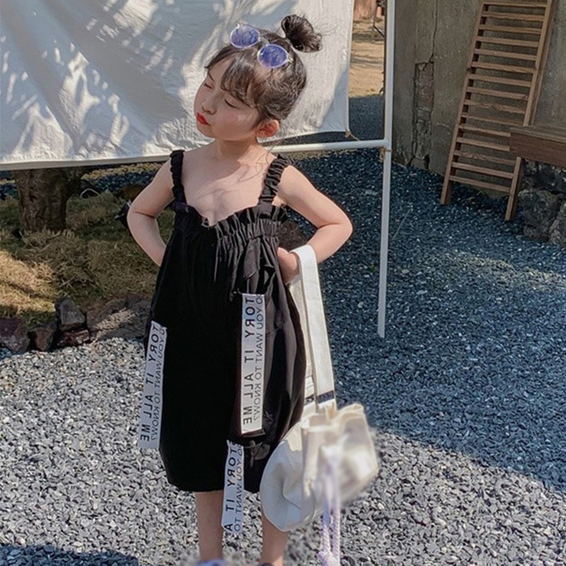 Bộ Áo Liền Quần Thời Trang Mùa Hè Hàn Quốc Cho Bé Gái