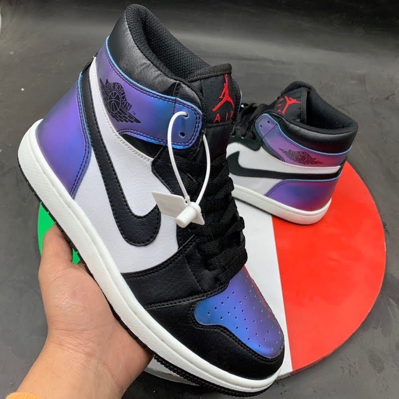 Giày sneaker 𝐍𝐈𝐊𝐄 𝐀𝐈𝐑 𝐉𝐎𝐑𝐃𝐀𝐍 1 Xanh loang cao cổ phản quang 2021 cực hot và độc full box bill | BigBuy360 - bigbuy360.vn