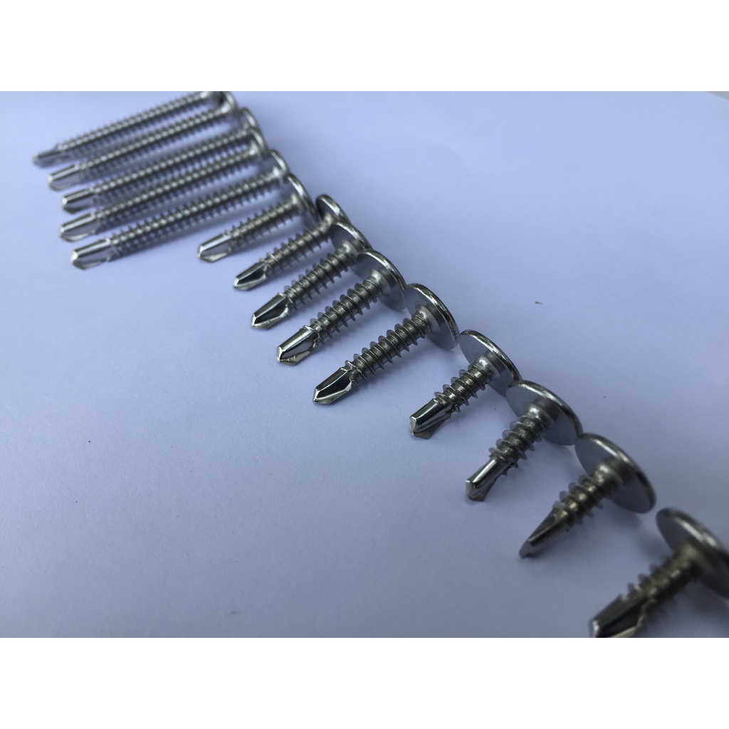 Vít tự khoan inox 304 đầu dù các cỡ set 100gr