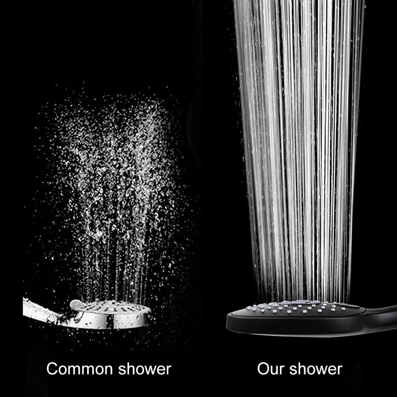 Đầu Vòi Sen Áp Suất Cao 3 Chế Độ Bằng ABS Tiết Kiệm Nước Chất Lượng Cao Có Thể Điều Chỉnh Cho Nhà Tắm