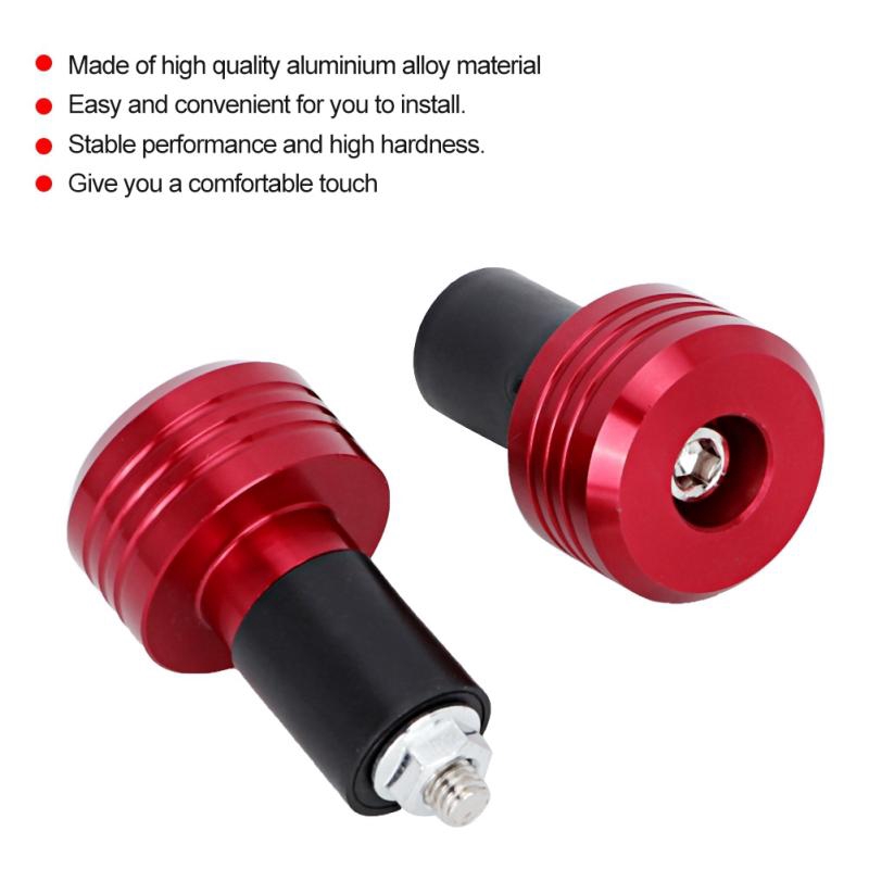 Motorcycle Handlebar Grip End Aluminum Plugs Moto Slider Accessories