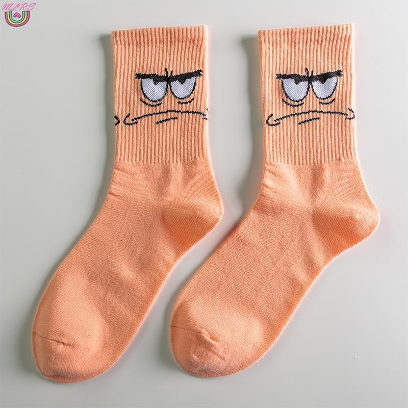 Vớ Cotton Thoáng Khí In Họa Tiết Hoạt Hình Dễ Thương Cho Tuổi Teen