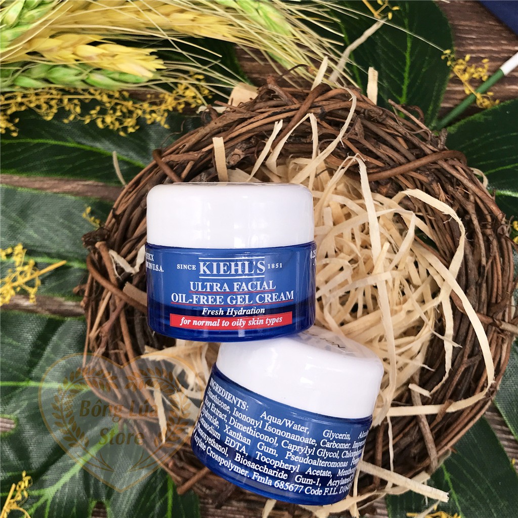 [𝔅𝔢𝔢❅] Kem Cấp Ẩm Cho Da Dầu Kiehl's / Kiehls Facial Oil Free Gel Cream 50ml [𝔅𝔢𝔢❅]