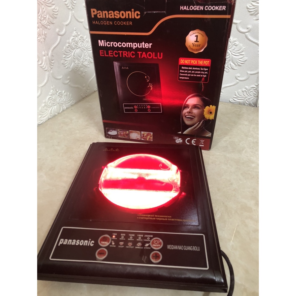 bếp hồng ngoại đơn PANASONIC,CÓ NHIỀU CHẾ ĐỘ TĂNG GIẢM NHIỆT ĐỘ