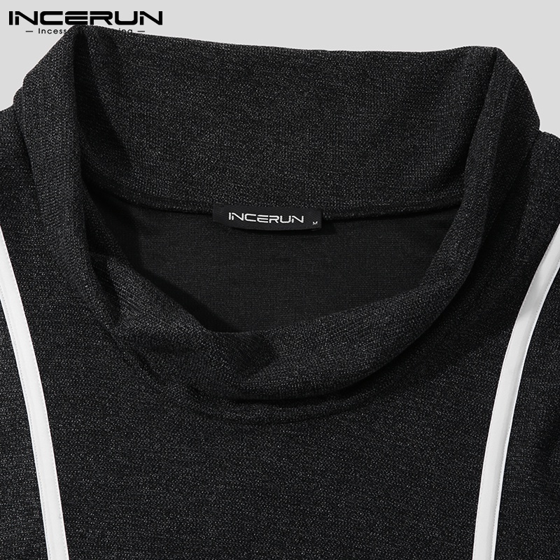 Áo sát nách INCERUN cổ tròn thời trang mùa hè dành cho nam
