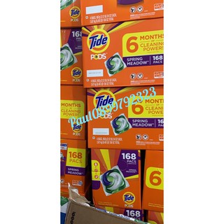 THÙNG VIÊN GIẶT TIDE PODS HE LAUNDRY DETERGENT PODS 42x4 VIÊN (168 VIÊN)