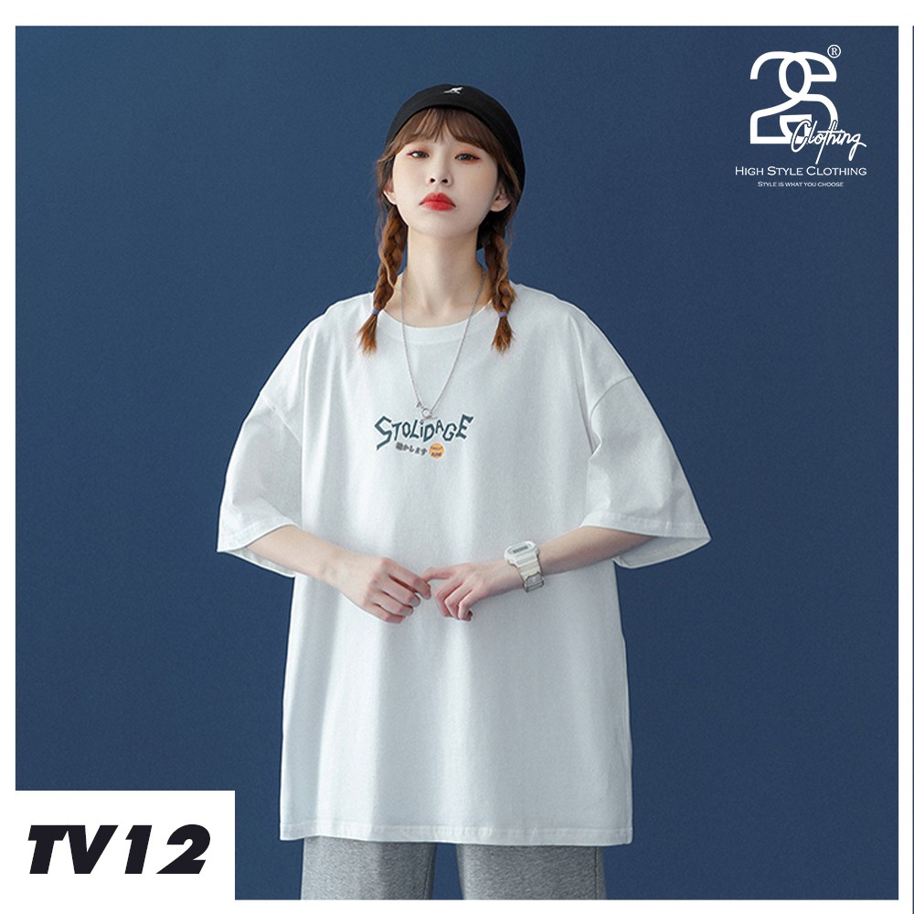 Áo Thun Nữ Form Rộng Tay Lỡ 2s Clothing Áo Phông Phom Rộng Basic Giấu Quần Cotton Giá Rẻ In Hình Thỏ Dễ Thương TV12 | BigBuy360 - bigbuy360.vn