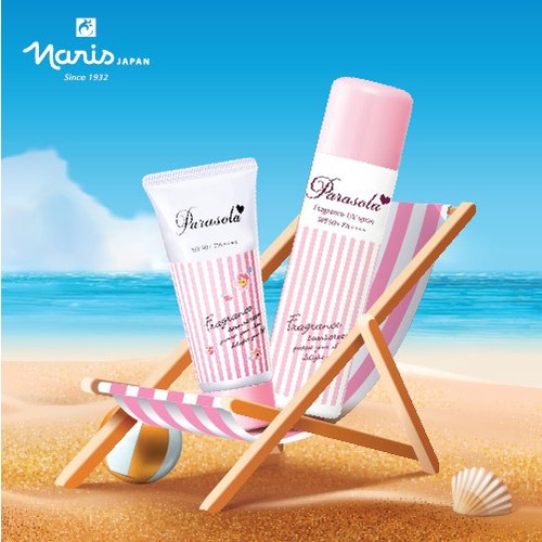 Combo Gel &amp; Xịt Chống Nắng Chống Tia UVA-UVB, Thẩm Thấu Nhanh Naris Parasola UV SPF50+/PA++++ 90g