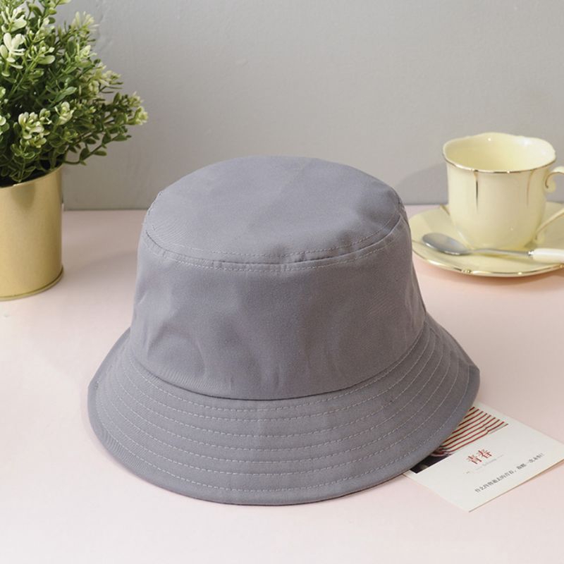 Nón Bucket Màu Trơn Phong Cách Hàn Quốc