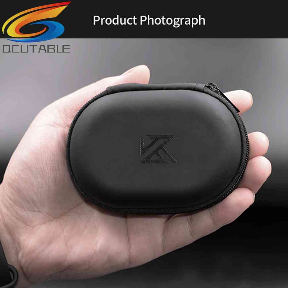 Hộp Đựng Tai Nghe Có Dây Hình Vuông Chất Liệu Da PU KZ Ốp