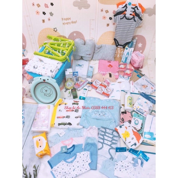 [Hình thật của shop]Combo đi sinh cho bé và mẹ-hàng cao cấp 42 món