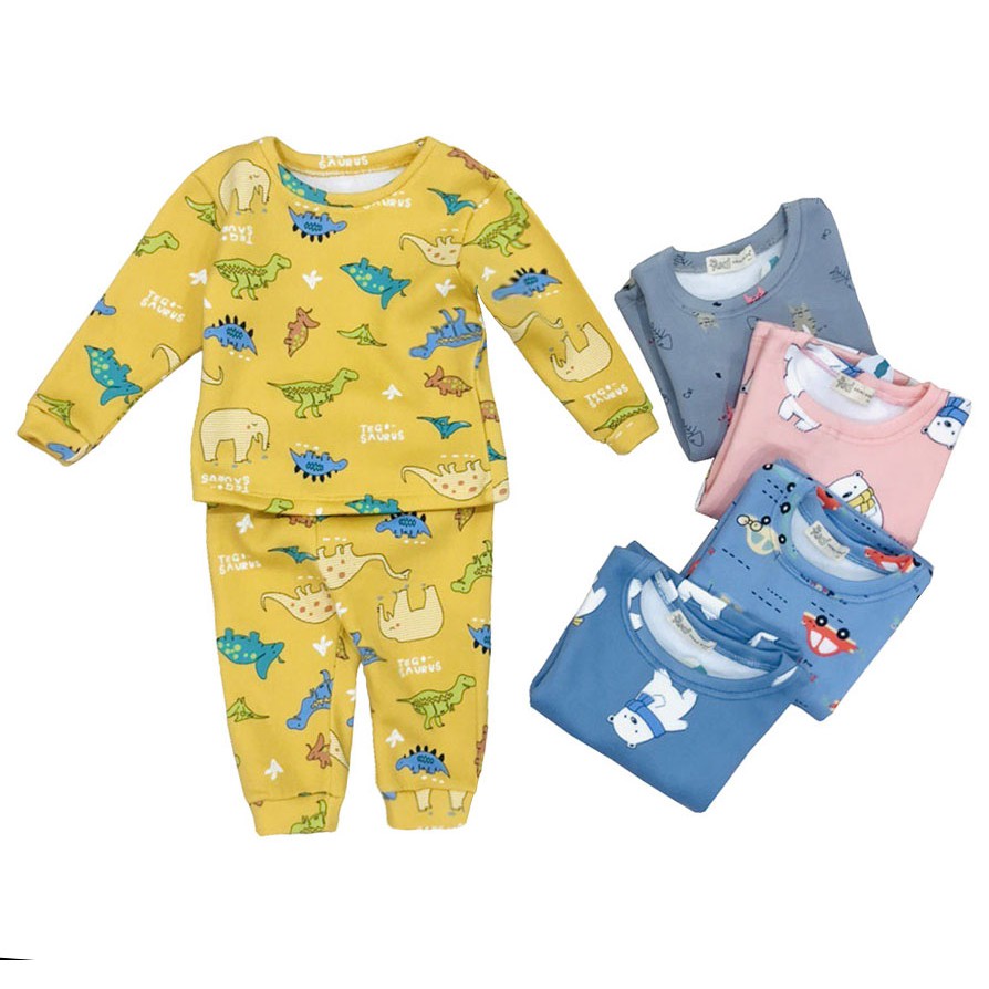 Set bộ quần áo nỉ chần bông cho bé trai bé gái (từ 1 - 8 tuổi) VEMZKIDS