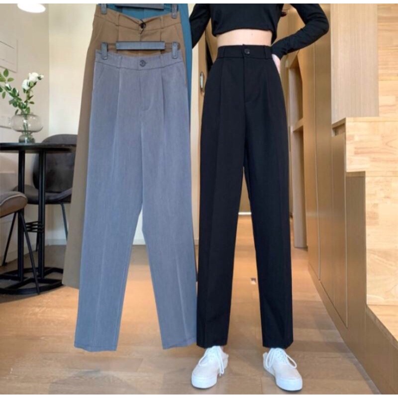 [ORDER] Quần baggy cạp cao có chun co giãn