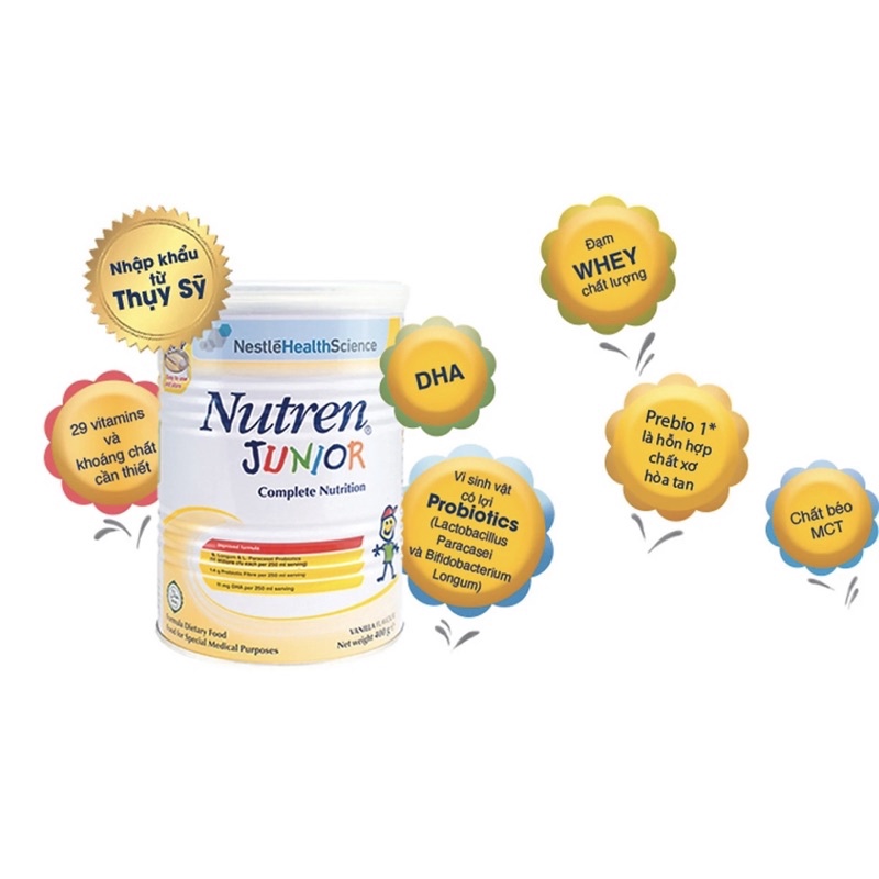 Sữa bột Nutren Junior 800g cho bé 1-10 tuổi