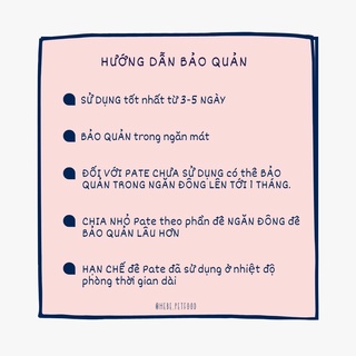 PATE TƯƠI - Pate Đắm Say [ Order 1-2 ngày ]