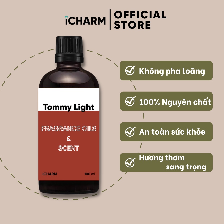 Tinh dầu nước hoa xông phòng Tommy Light 50ml, 100ml - iCHARM