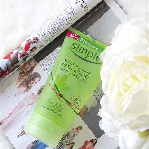 SỮA RỬA MẶT CHO DA NHẠY CẢM GEL KIND TO SKIN REFRESHING FACIAL WASH GEL - UK Chính hãng