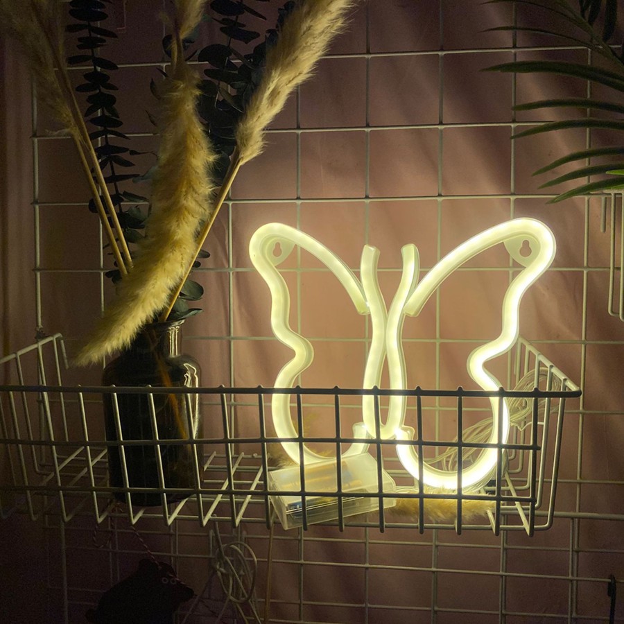 Đèn trang trí nhà cửa Led Neon Sign hình Con Bướm