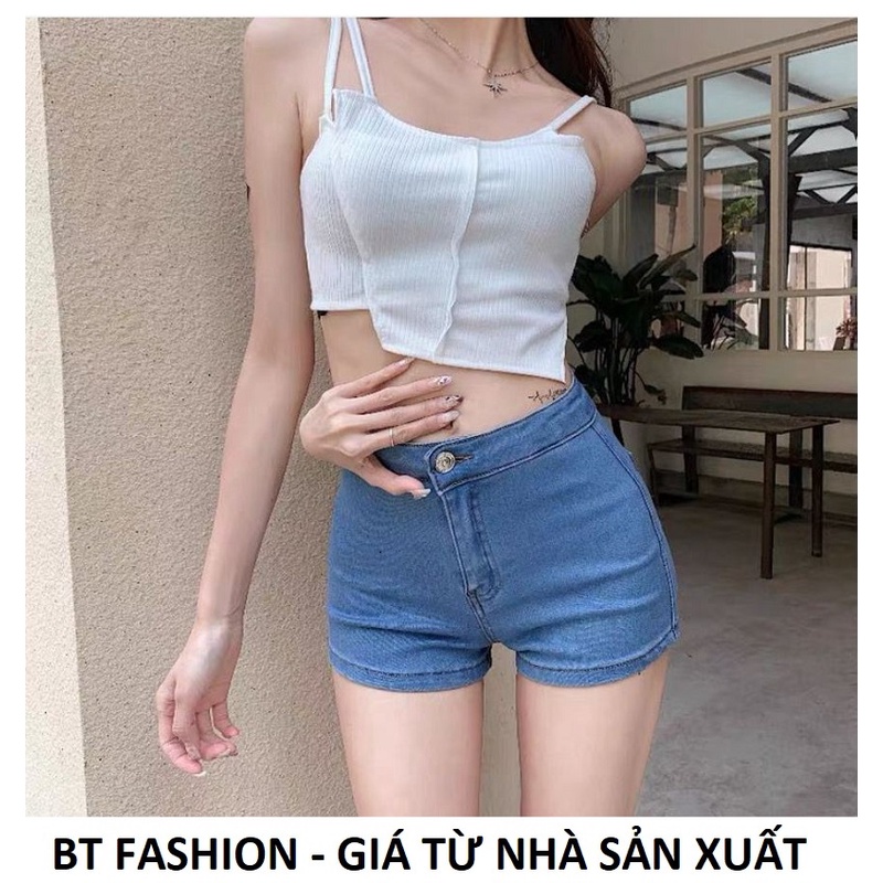 Quần Đùi Sọt Nữ Kaki & Jean Coton Co Dãn Lưng Cao Thời Trang - BT Fashion  SO03
