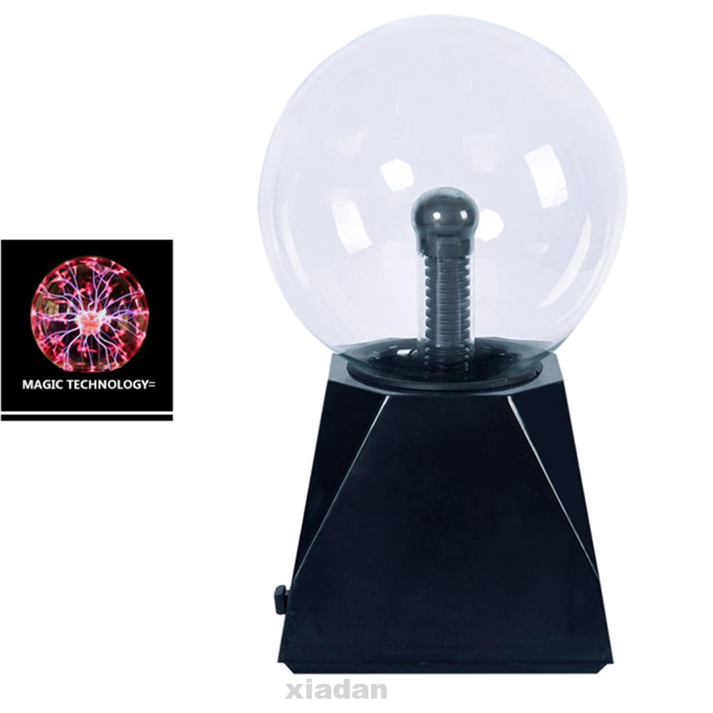 Ball Plasma Electrostatic Flashing Cool Electricity Sound Activated Touch Sensitive With Power Adapter