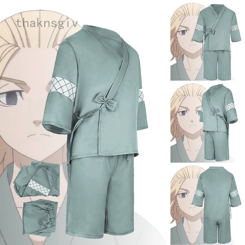 Bộ Đồ Ngủ Kimono Hóa Trang Nhân Vật Mikey Trong Anime Tokyo Revengers Xinh Xắn