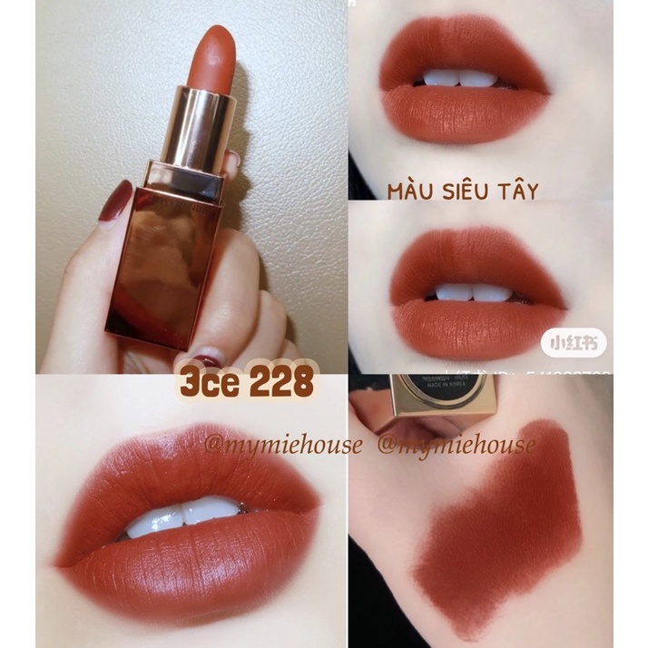 SON 3CE MATTE LIP COLOR màu 228
